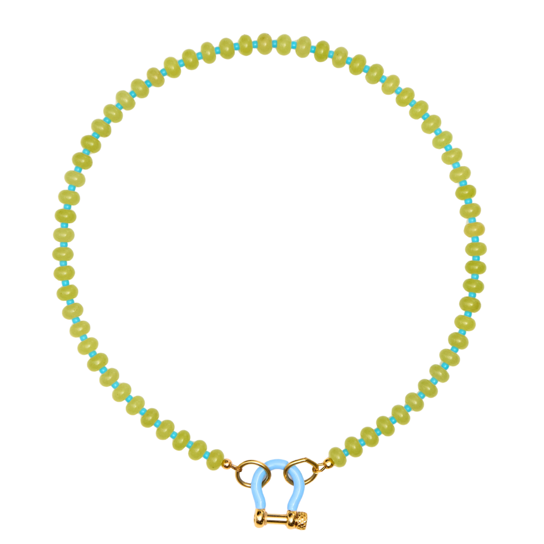 Bright Green Beaded Necklace – SHOP SPICY DAN
