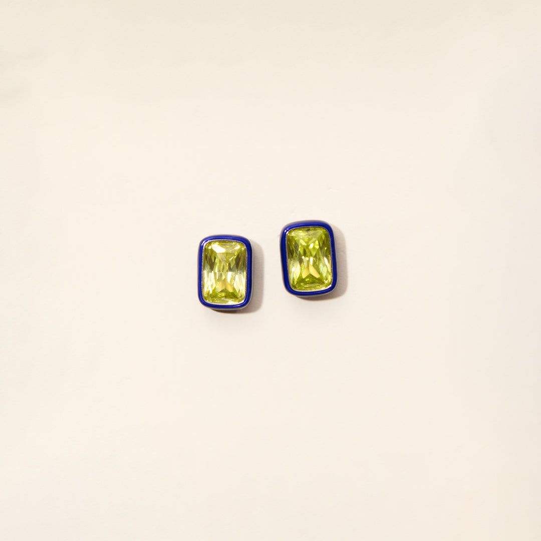 Atlas Bezel Earring