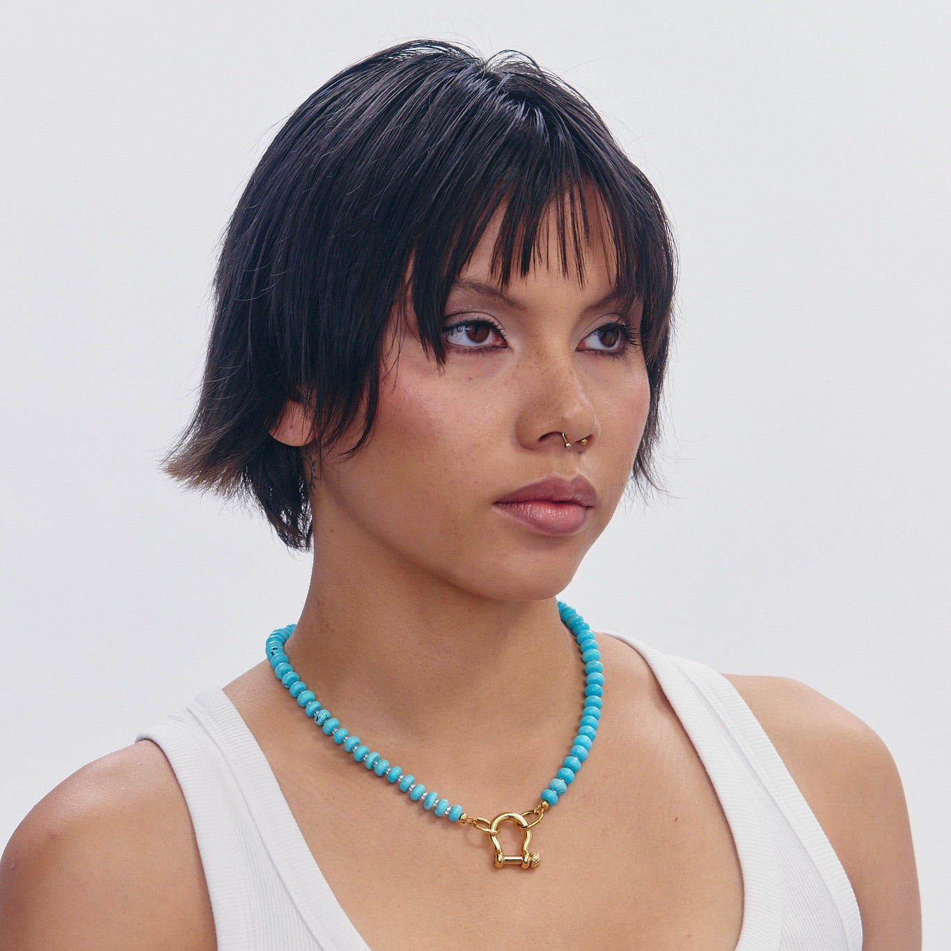 Turquoise Carabiner Necklace – SHOP SPICY DAN