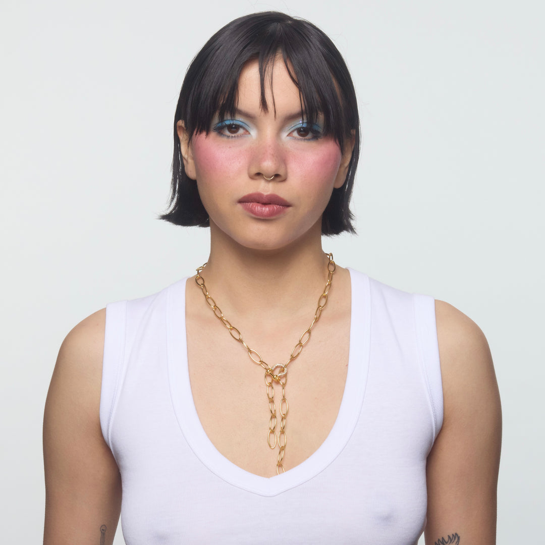 Teddy Chain with Mini White