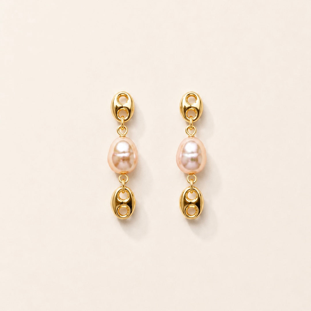 Annie Gold Earring with Pearl