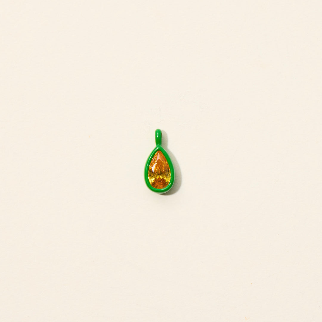 Green Enamel Charm