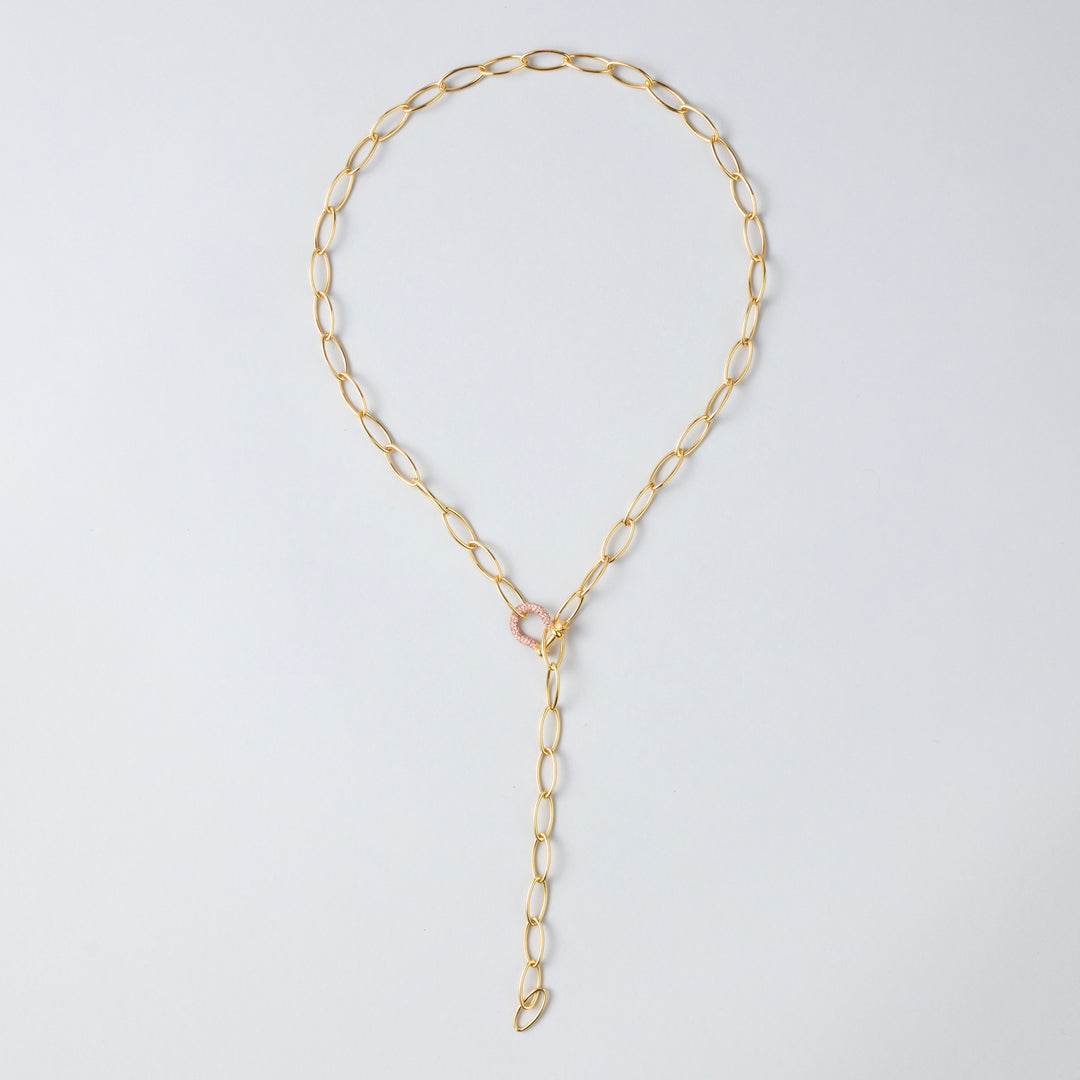 Teddy Chain with Mini Pink