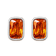 Amber Bezel Earring