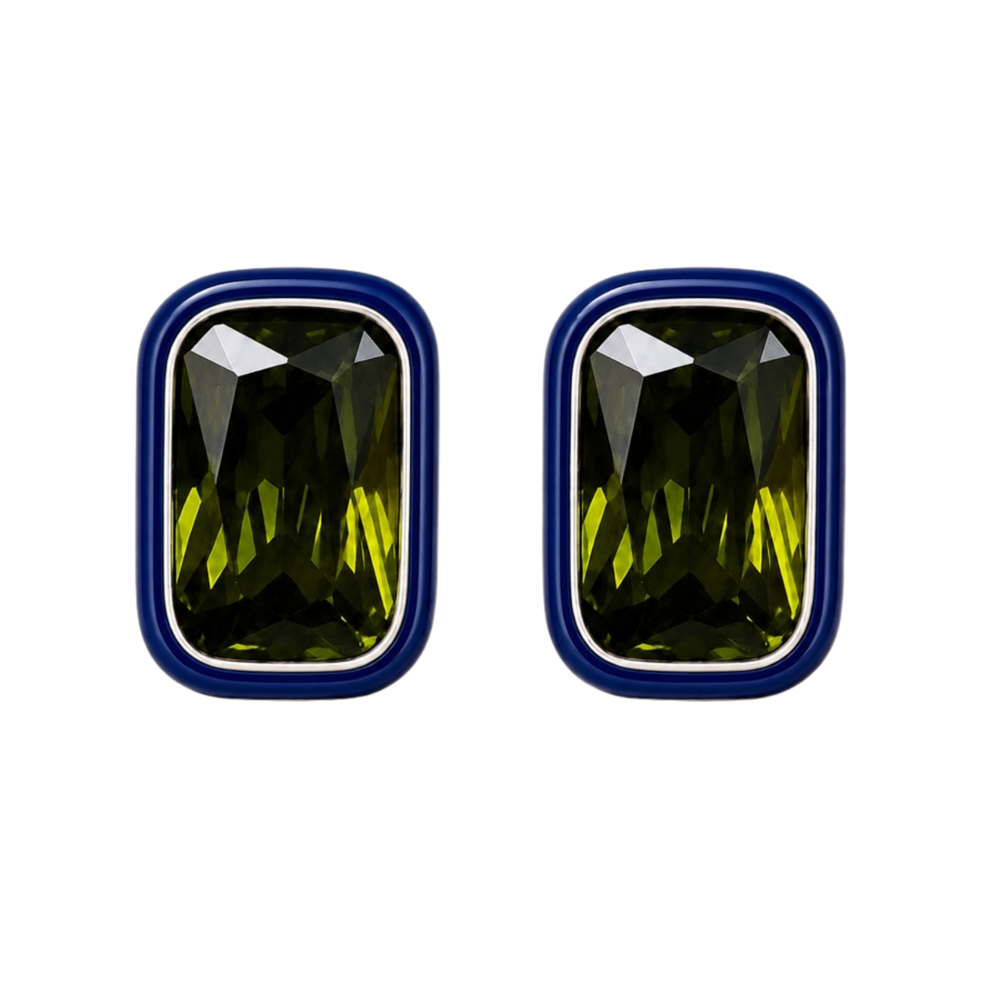 Atlas Bezel Earring
