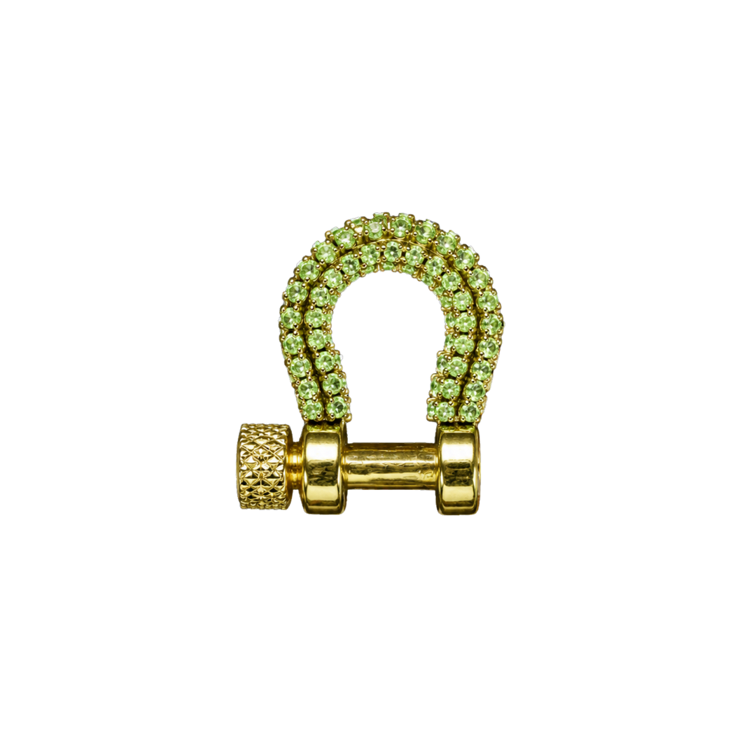 Mini Green Peridot Carabiner