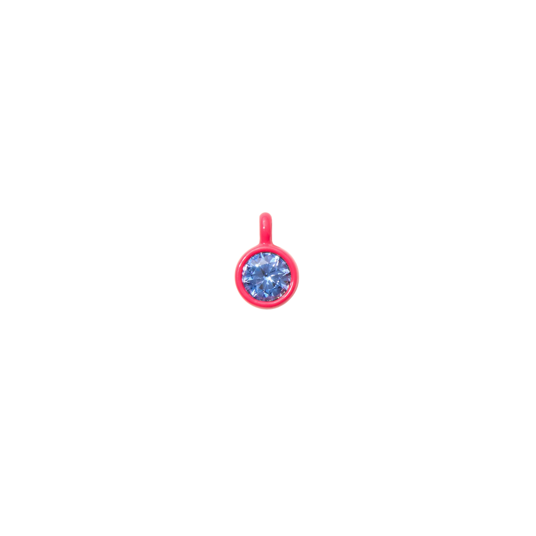 Pink Bezel Charm