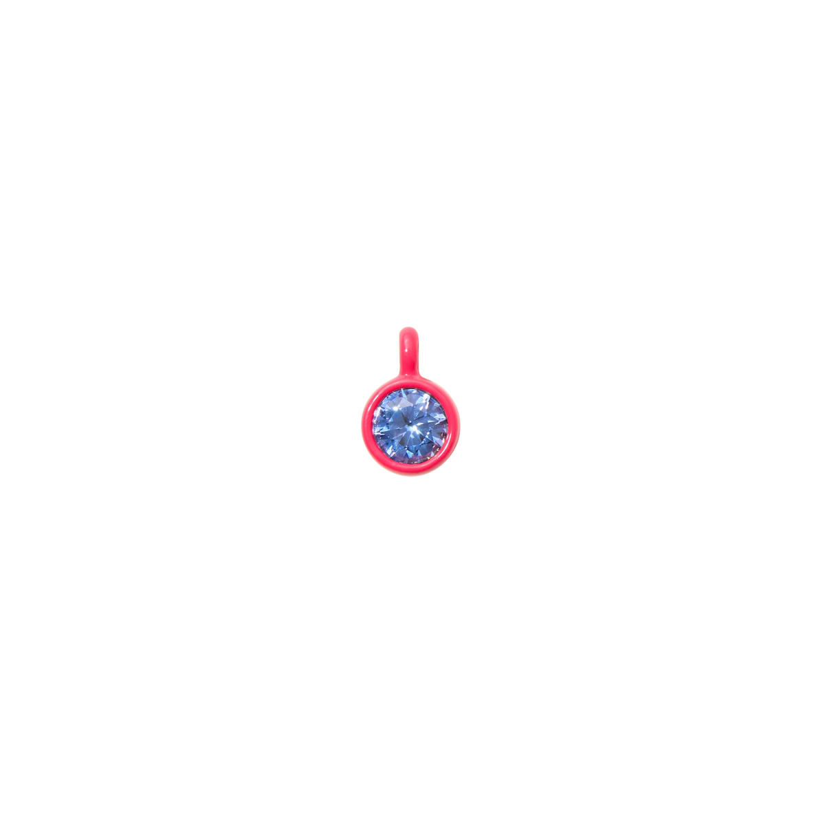 Pink Bezel Charm