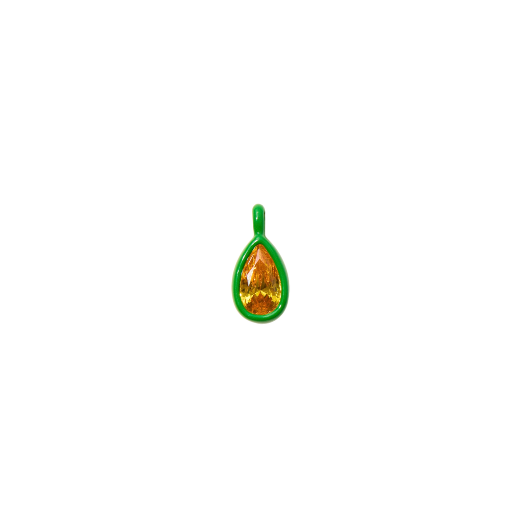 Green Enamel Charm